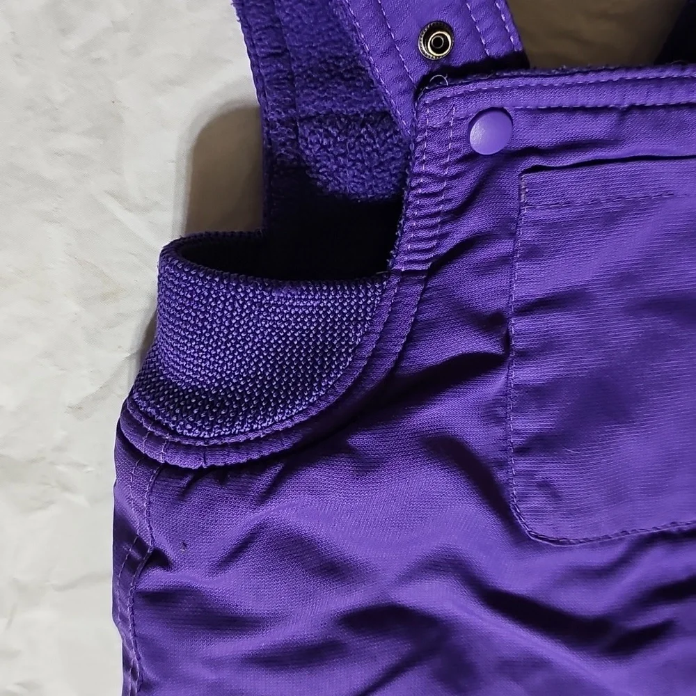 The Children's Place Baby 12 Months Purple Thermolite Bib Snowsuit Used